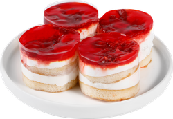 Пирожное Йогурт с клубникой ЛЕНТА FRESH, 80г, фото
