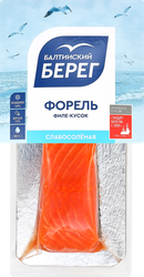 Форель слабосоленая БАЛТИЙСКИЙ БЕРЕГ филе-кусок, 150г, фото