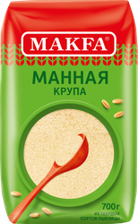 Крупа манная MAKFA марка Т, 700г, детальное фото