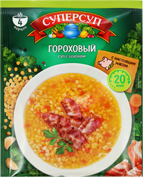 Суп СУПЕРСУП Гороховый с беконом, 70г, картинка
