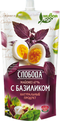 Майонез СЛОБОДА с базиликом 67%, 400мл, фотография