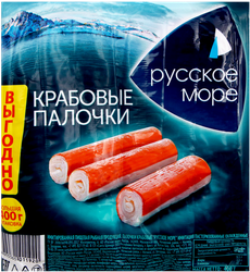 Крабовые&nbsp;палочки РУССКОЕ МОРЕ, 400г, детальное фото