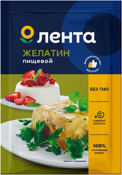 Желатин ЛЕНТА, 50г, крупный план