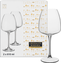 Набор бокалов для вина CRYSTALITE BOHEMIA Alizee 610мл Арт. 45876, 2шт, картинка