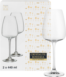 Набор бокалов для вина CRYSTALITE BOHEMIA Alizee 440мл Арт. 45875, 2шт, фото