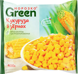 Кукуруза замороженная МОРОЗКО Green в зернах, 400г, картинка