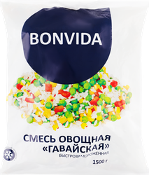 Смесь овощная BONVIDA Гавайская, 1500г, крупный план