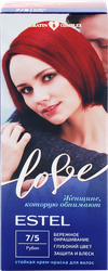 Крем-краска для волос ESTEL Love 7/5 Рубин, 115мл, картинка