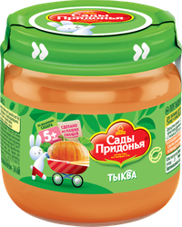 Пюре овощное САДЫ ПРИДОНЬЯ Тыква, с 5 месяцев, 80г, вид