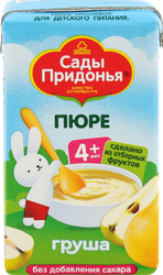 Пюре фруктовое САДЫ ПРИДОНЬЯ Груша, с 4 месяцев, 125г, фото
