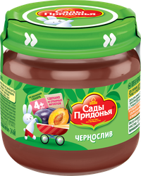 Пюре фруктовое САДЫ ПРИДОНЬЯ Чернослив, с 4 месяцев, 80г, картинка