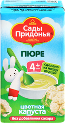 Пюре овощное САДЫ ПРИДОНЬЯ Цветная капуста, с 4 месяцев, 125г, детальное фото