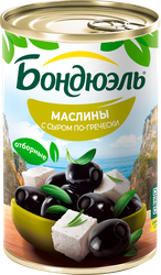 Маслины с сыром фета БОНДЮЭЛЬ По-Гречески, 300г, вид