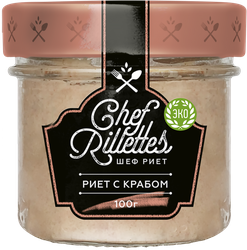 Риет ПУТИНА Chef Rillettes с крабом, 100г, фото