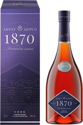 Коньяк АБРАУ-ДЮРСО Российский 1870 выдержанный высшего качества КВВК  40%, п/у, 0.7л, картинка