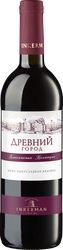 Вино INKERMAN Древний Город красное полусладкое, 0.75л, крупный план