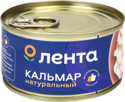 Кальмар ЛЕНТА натуральный, 185г, фотография