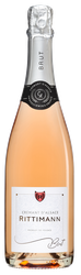 Вино игристое RITTIMANN CREMANT Rose выдержанное розовое брют, 0.75л, вид