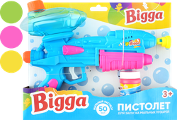 Игрушка BIGGA 2в1 Водный пистолет/Пистолет для запуска мыльных пузырей, фотография