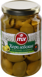 Изображение товара Оливки без косточки ITLV Королевские, 370мл