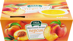 Десерт фруктовый СИЛА ТРАДИЦИИ Персик, 4х100г, картинка
