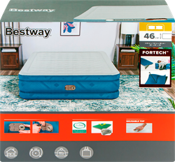Кровать надувная BESTWAY Snugable Top Fortech 203х152х46см, Арт. 69075, картинка