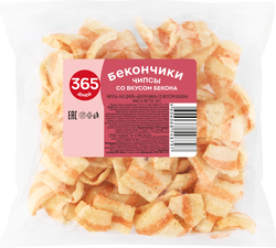 Чипсы 365 ДНЕЙ Бекончики, 50г, картинка
