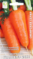 Семена СИБИРСКАЯ СЕРИЯ Морковь Шантенэ 2461, 2г, крупный план