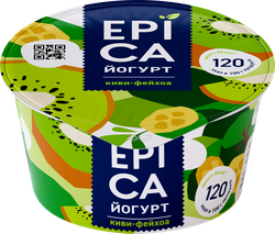 Йогурт EPICA Киви и фейхоа 4,8%, без змж, 130г, фото