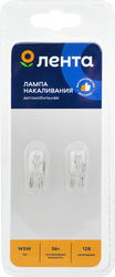 Лампа галогенная для автомобиля ЛЕНТА 5W Арт. W5W 12V 5W, 2шт, фото