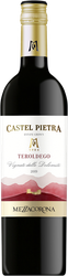 Вино MEZZACORONA Castel Pietra Терольдего Доломити выдержанное красное сухое, 0.75л, крупный план