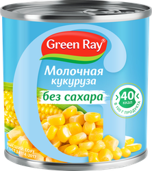 Кукуруза GREEN RAY молодая, без сахара, 340г, детальное фото