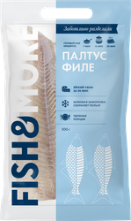 Палтус замороженный FISH & MORE филе без кожи, 500г, крупный план