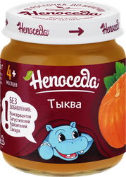 Пюре овощное НЕПОСЕДА Тыква, с 4 месяцев, 95г, картинка