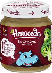 Пюре овощное НЕПОСЕДА Капуста брокколи, с 4 месяцев, 95г, картинка