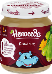 Пюре овощное НЕПОСЕДА Кабачок, с 5 месяцев, 95г, картинка