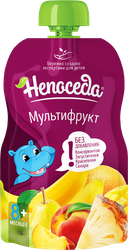 Пюре фруктовое НЕПОСЕДА Мультифрукт из смеси фруктов д/дет. пит. с 8мес., фотография