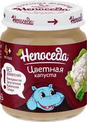 Пюре овощное НЕПОСЕДА Цветная капуста, с 4 месяцев, 95г, изображение