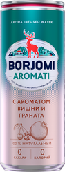 Изображение товара Вода BORJOMI Aromati, вишня и гранат, газированная, 0.33л