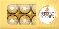 Конфеты FERRERO ROCHER хрустящие из молочного шоколада, 75г, крупный план