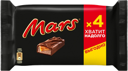 Батончик шоколадный MARS с нугой и карамелью, 4х40г, фото