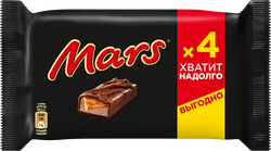 Батончик шоколадный MARS с нугой и карамелью, 4х40г, детальное фото