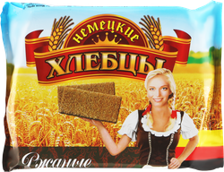 Хлебцы ржаные ДЕЛИКАТ Немецкие, 100г, крупный план
