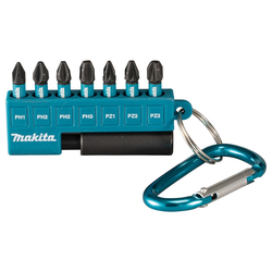 Набор бит MAKITA Impact Black 25 мм 8 шт..(PH1,2XPH2,PH3,PZ1,PZ2,PZ3,магнитны, крупный план
