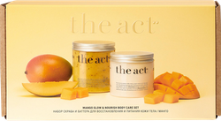 Набор подарочный THE ACT Скраб, 300г + Баттер для тела Манго, 180г, фото
