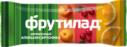 Батончик фруктовый ФРУТИЛАД Фруктовая энергия, с апельсином и брусникой, 30г, фото