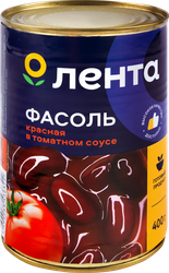 Фасоль красная ЛЕНТА в томатном соусе, 400г, фото