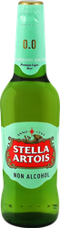 Изображение товара Пиво светлое безалкогольное STELLA ARTOIS фильтрованное пастеризованное, не более 0,5%, 0.44л