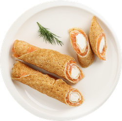Блинчик ЛЕНТА FRESH с сыром и лососем, весовой, картинка
