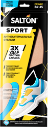 Стельки спортивные SALTON Sport тройной удар против запаха, размер 34–44, картинка